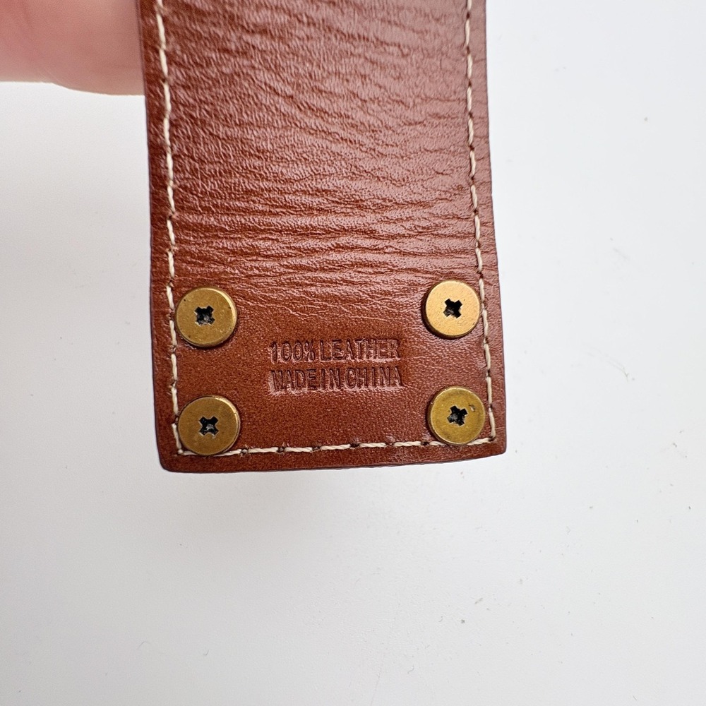 Patricia Nash Leather Cuff Bracelet Womens Brown Turnlock Fashion Jewelry Gift - Picture 3 of 3